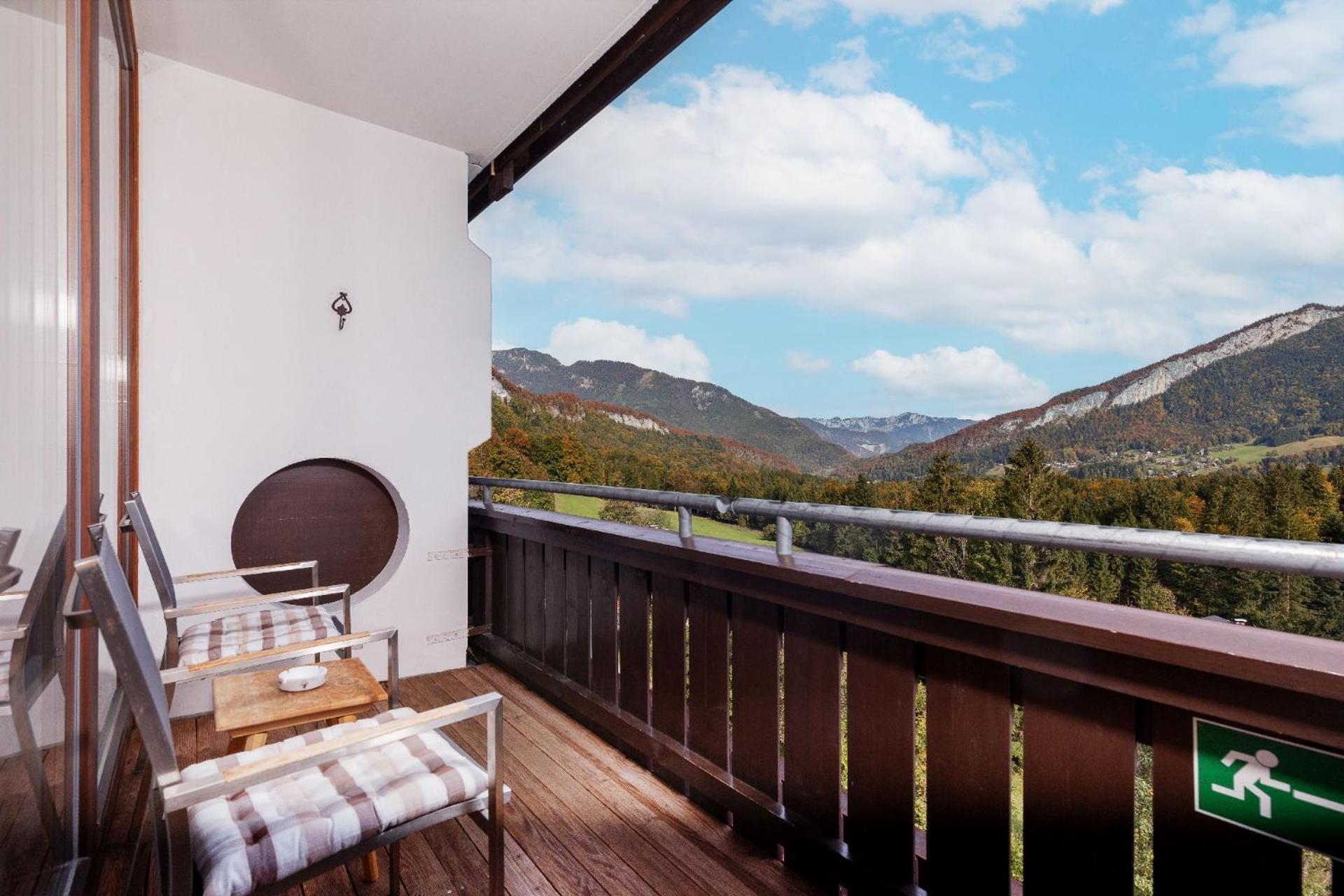 Appartement Predigstuhlblick Mit Indoorpool Und Sauna 巴德哥依斯恩 外观 照片